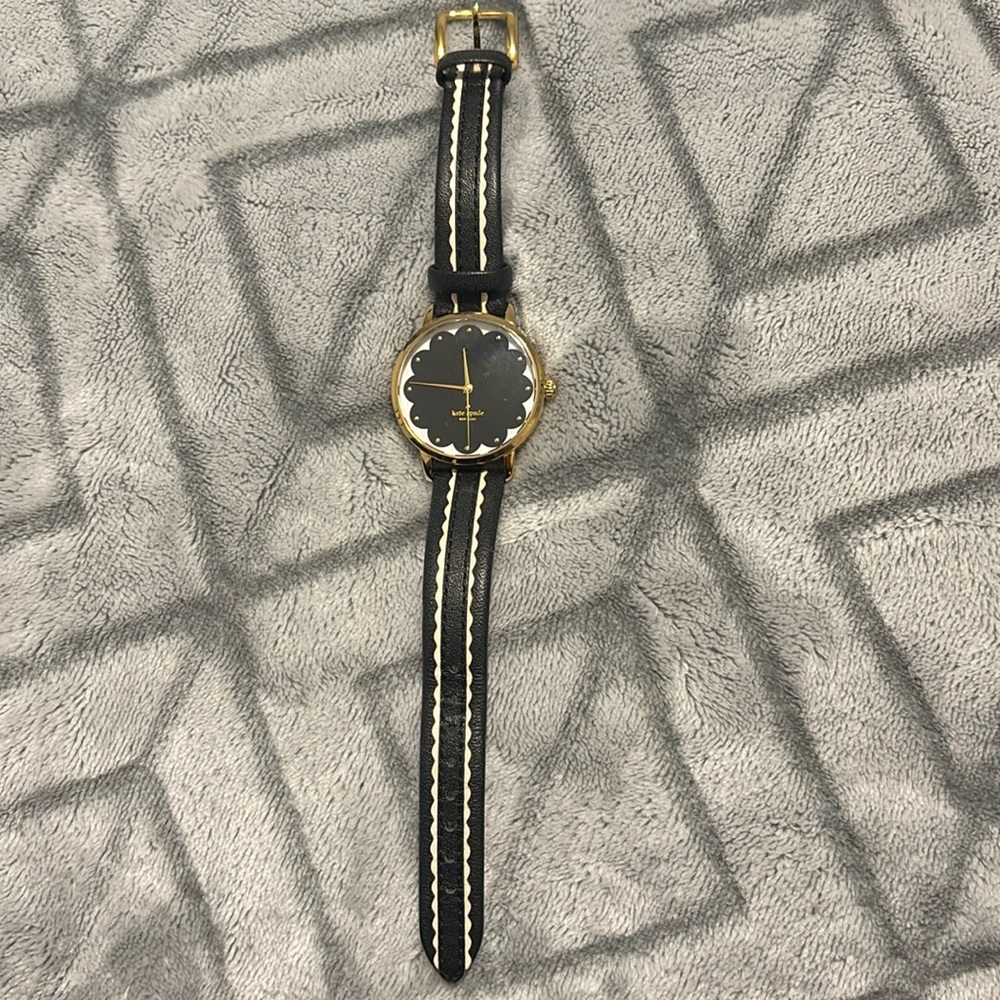 Black and gold Kate Spade watch